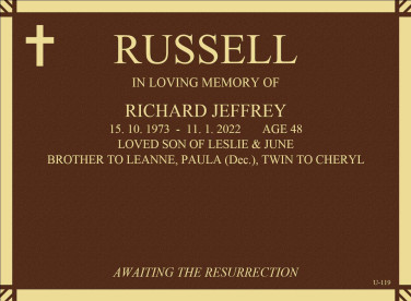 RICHARD JEFFREY RUSSELL
