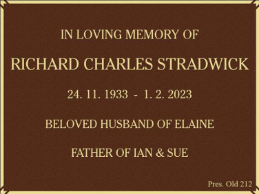 RICHARD CHARLES STRADWICK