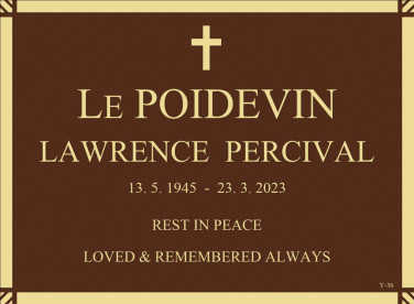 LAWRENCE PERCIVAL LE POIDEVIN