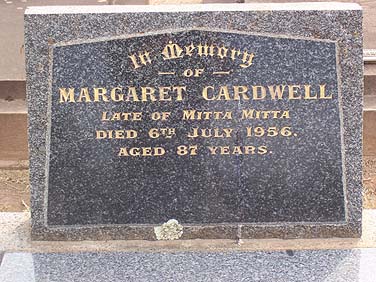 MARGARET CARDWELL