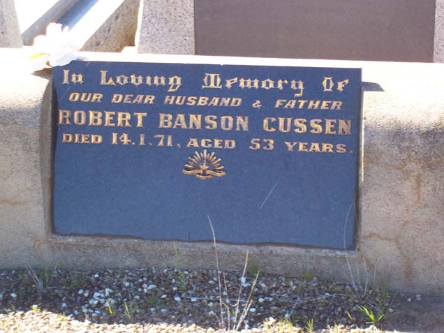 ROBERT BANSON CUSSEN