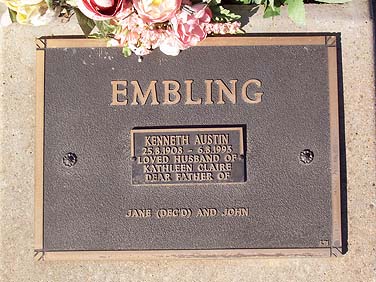 KENNETH AUSTIN EMBLING