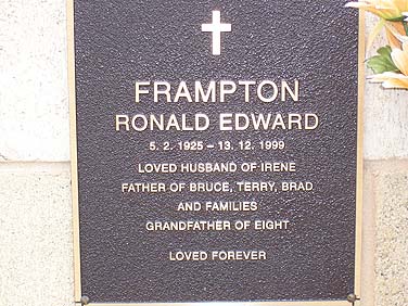 RONALD EDWARD FRAMPTON