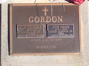 PETER GEORGE GORDON