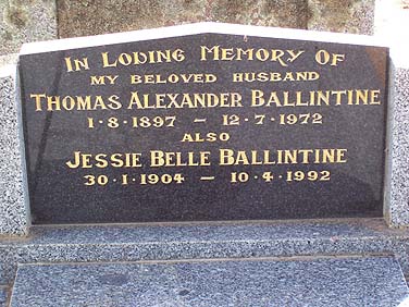 JESSIE BELLE BALLINTINE