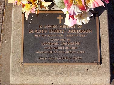 GLADYS ISOBEL JACOBSON