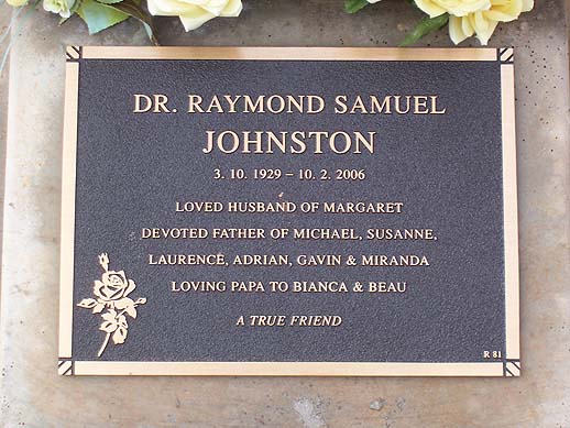 RAYMOND SAMUEL JOHNSTON