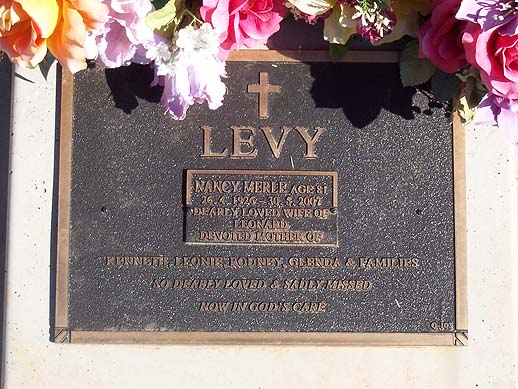 NANCY MERLE LEVY