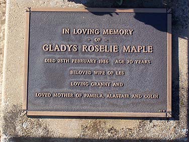 GLADYS ROSELIE MAPLE