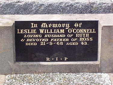 LESLIE WILLIAM O'CONNELL