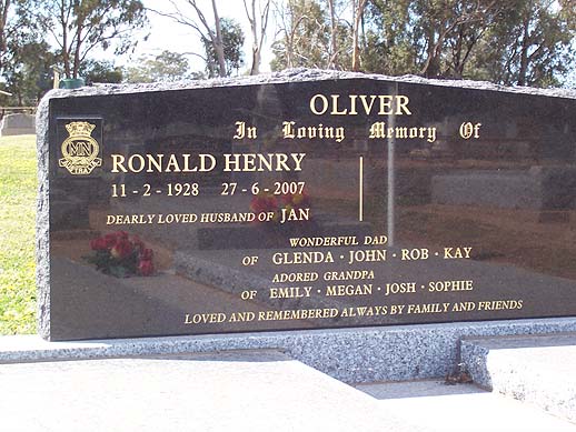 RONALD HENRY OLIVER