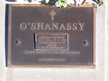 GERALD ANTHONY O'SHANASSY