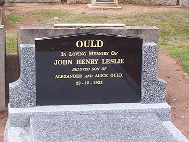 JOHN HENRY LESLIE OULD