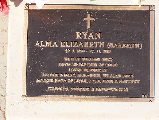 ALMA ELIZABETH RYAN