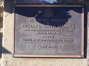 RICHARD GAVIN SHANKS