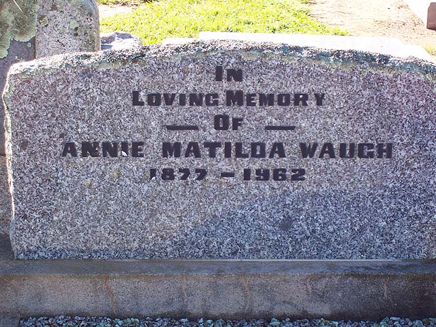 ANNIE MATILD WAUGH