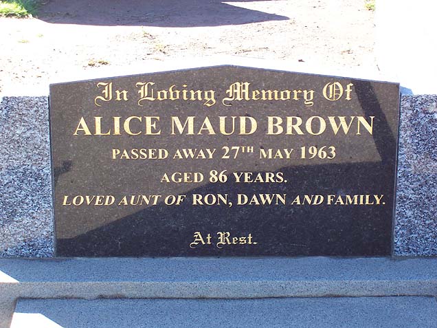 ALICE MAUD BROWN