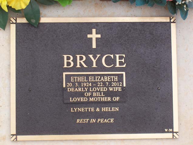 ETHEL ELIZABETH BRYCE