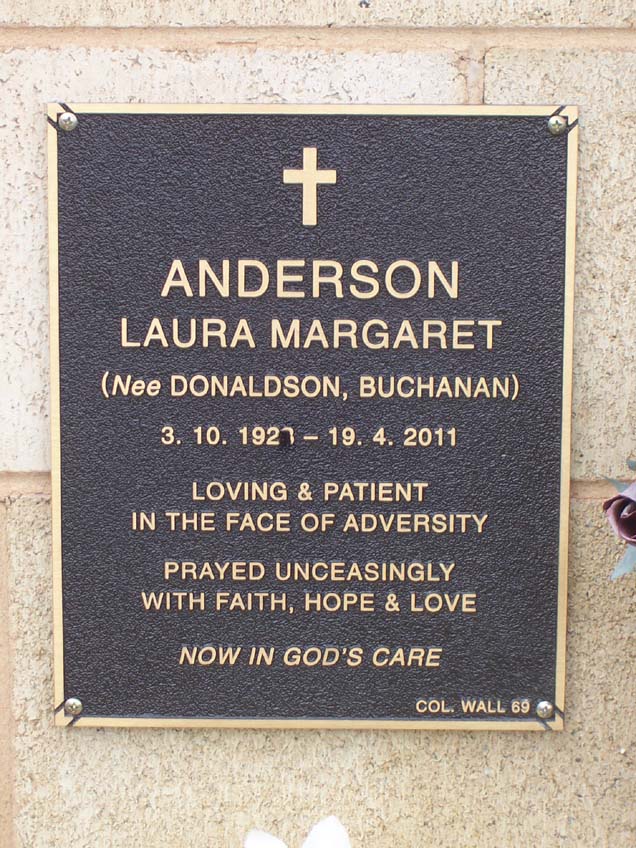 LAURA MARGARET ANDERSON