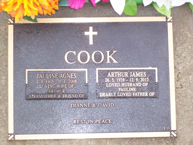 ARTHUR JAMES COOK