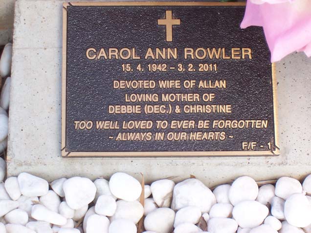 CAROL ANN ROWLER