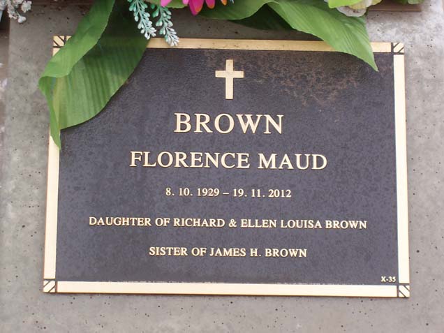 FLORENCE MAUD (Miss) BROWN